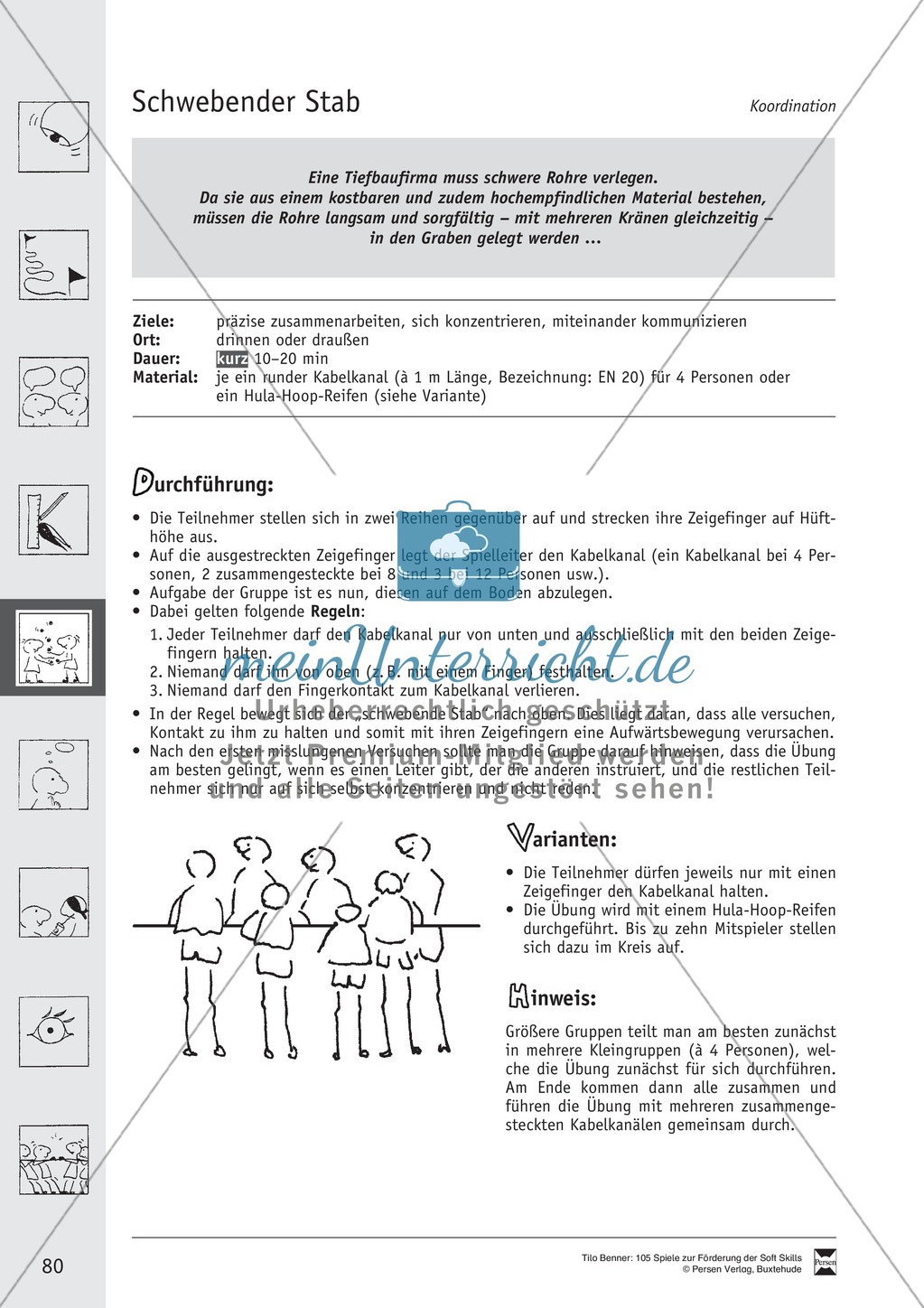 Soft Skills: Koordinationsspiele zur Förderung der Zusammenarbeit innerhalb der Gruppe Preview 20