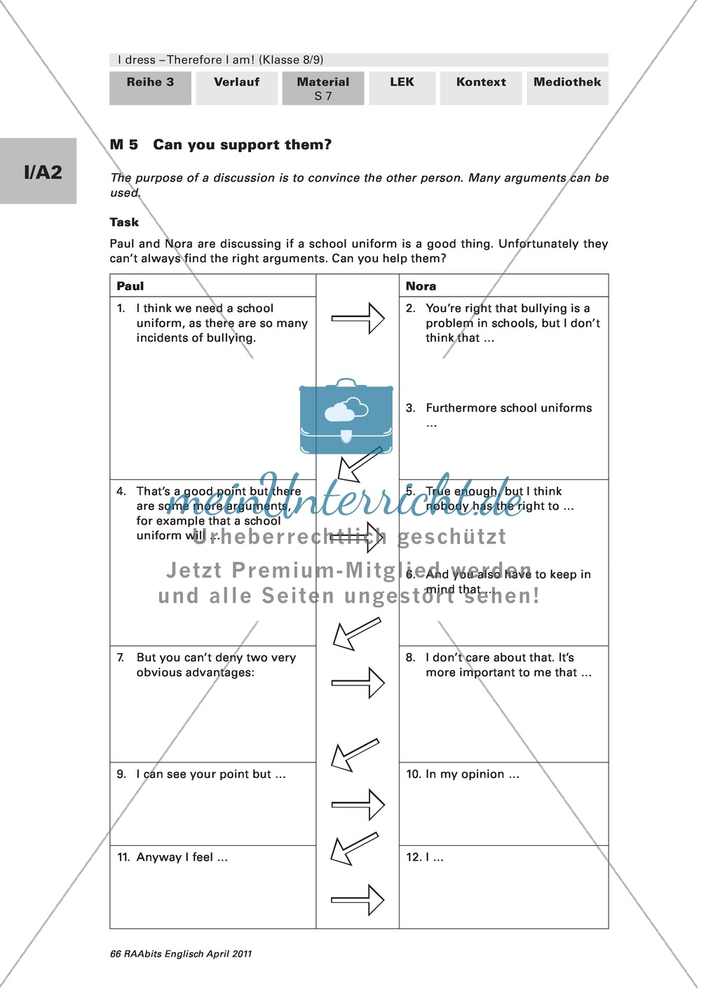 Arguments for and against school uniforms Preview 3