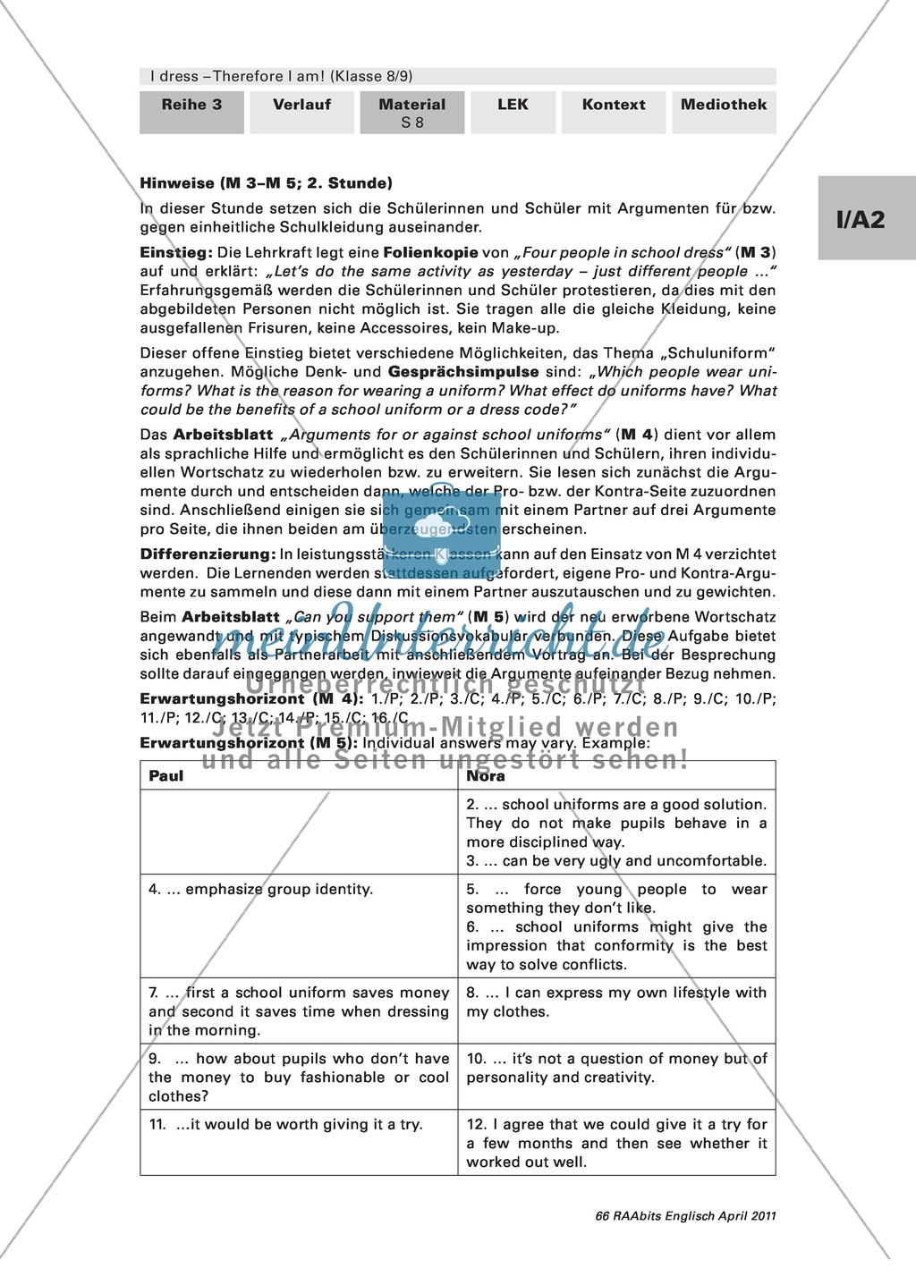 Arguments for and against school uniforms Preview 4