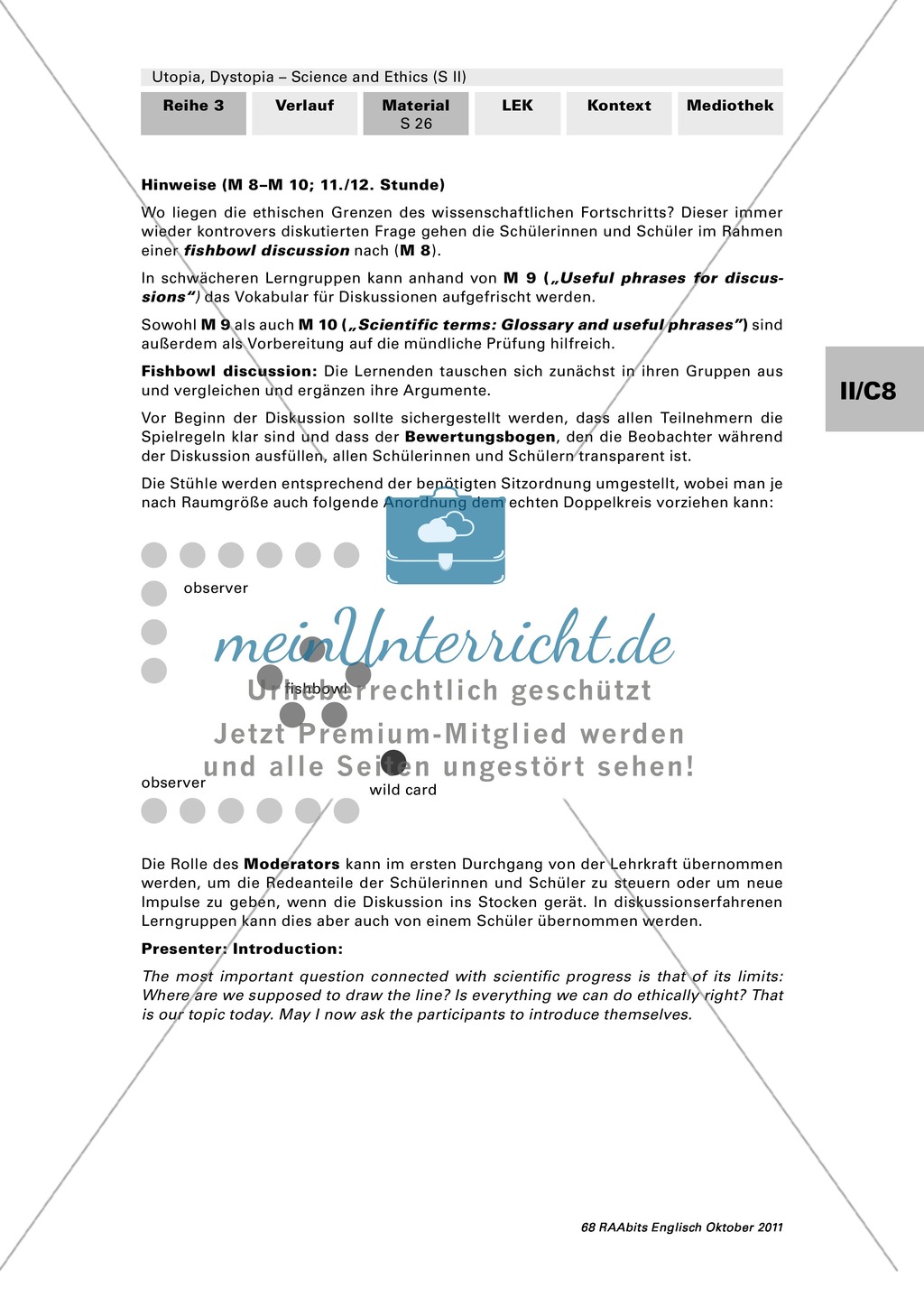 Scientific progress and the ethical implications of it. Der wissenschaftliche Fortschritt aus verschiedenen Blickwinkeln. Mit hilfreichen Sätzen für eine Diskussion und Erwartungshorizont. Preview 6