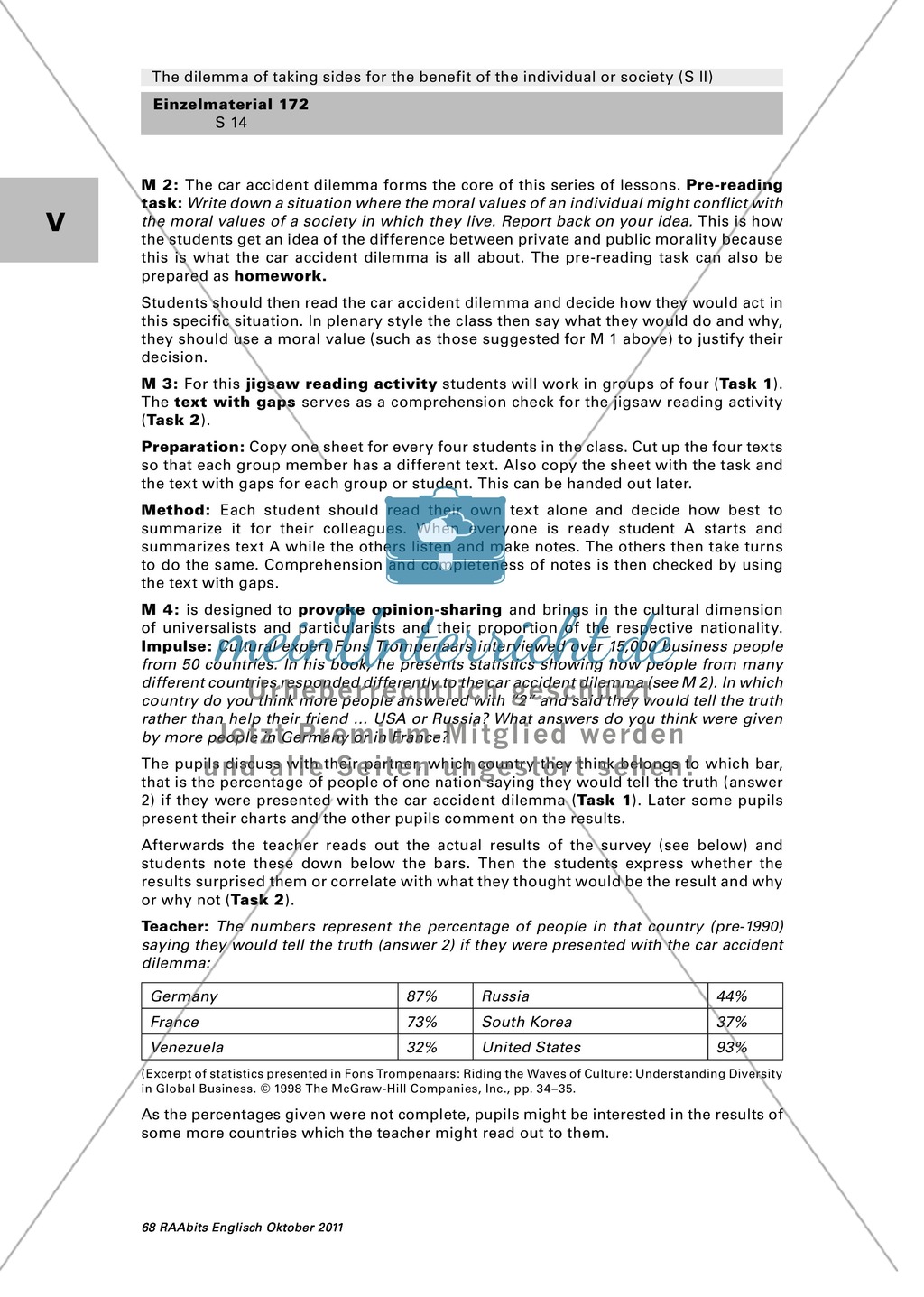 Understanding cultural differences and similarities: worksheet with commentary Preview 2