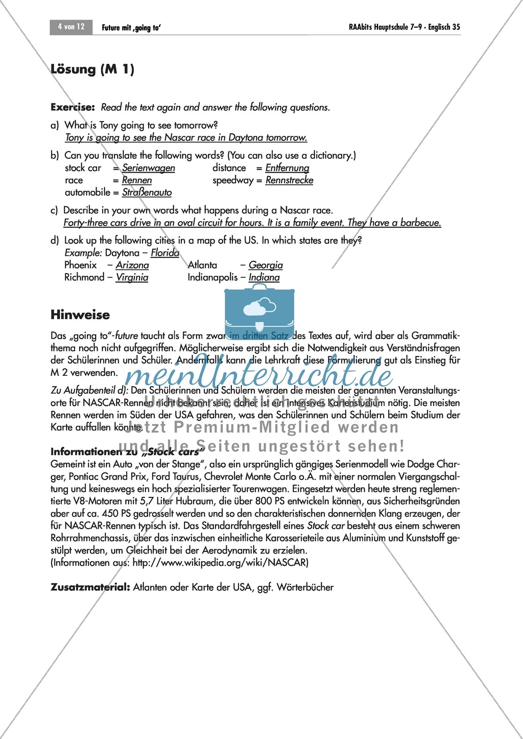 Übungen zum