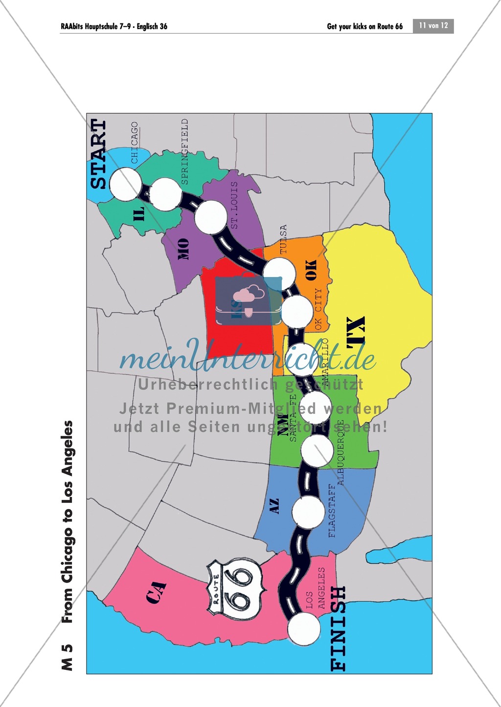 Route 66: Writing, presentations and game with skill questions Preview 4