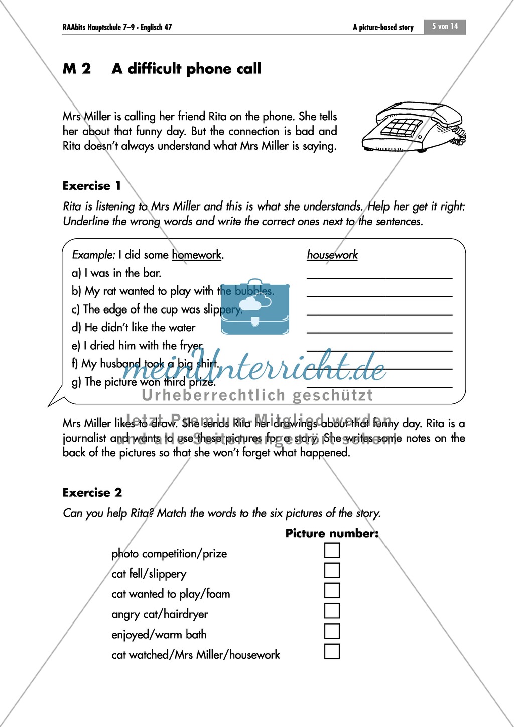 A picture story: finding the right order of the pictures and understanding the story Preview 4