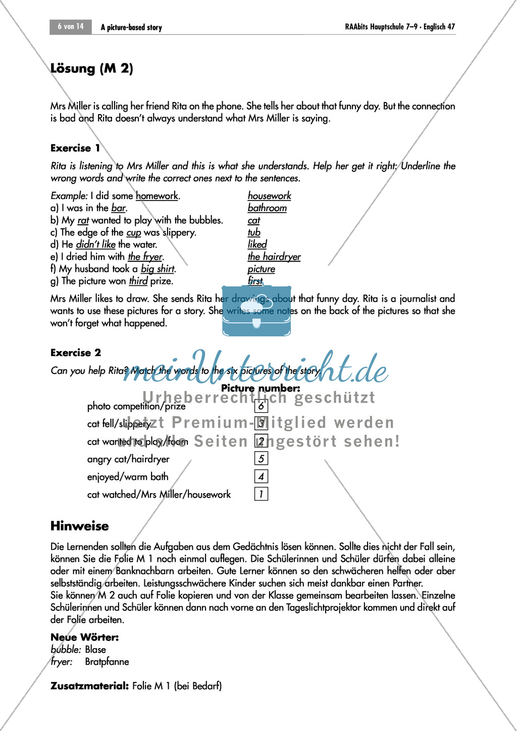 A picture story: finding the right order of the pictures and understanding the story Preview 5