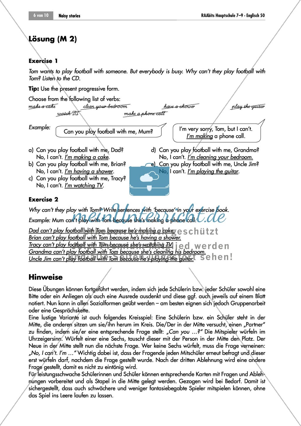 Present progressive: listening comprehension and grammar exercise Preview 2