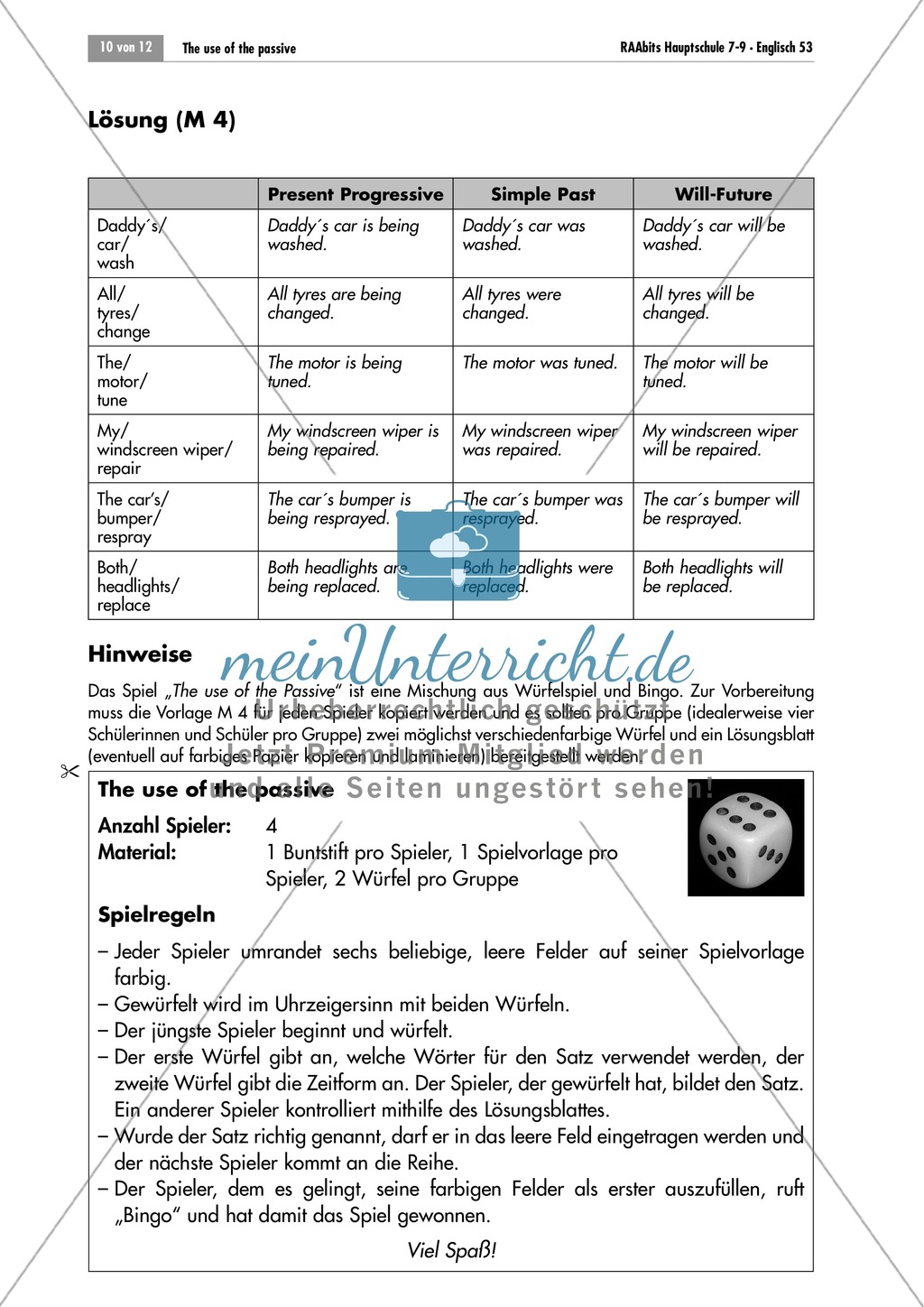 The passive voice: exercises with regard to cars and a game Preview 4