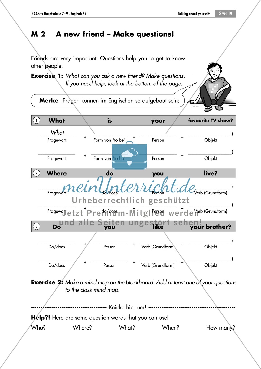 Forming questions in the present and practicing them in a class survey and a game Preview 1