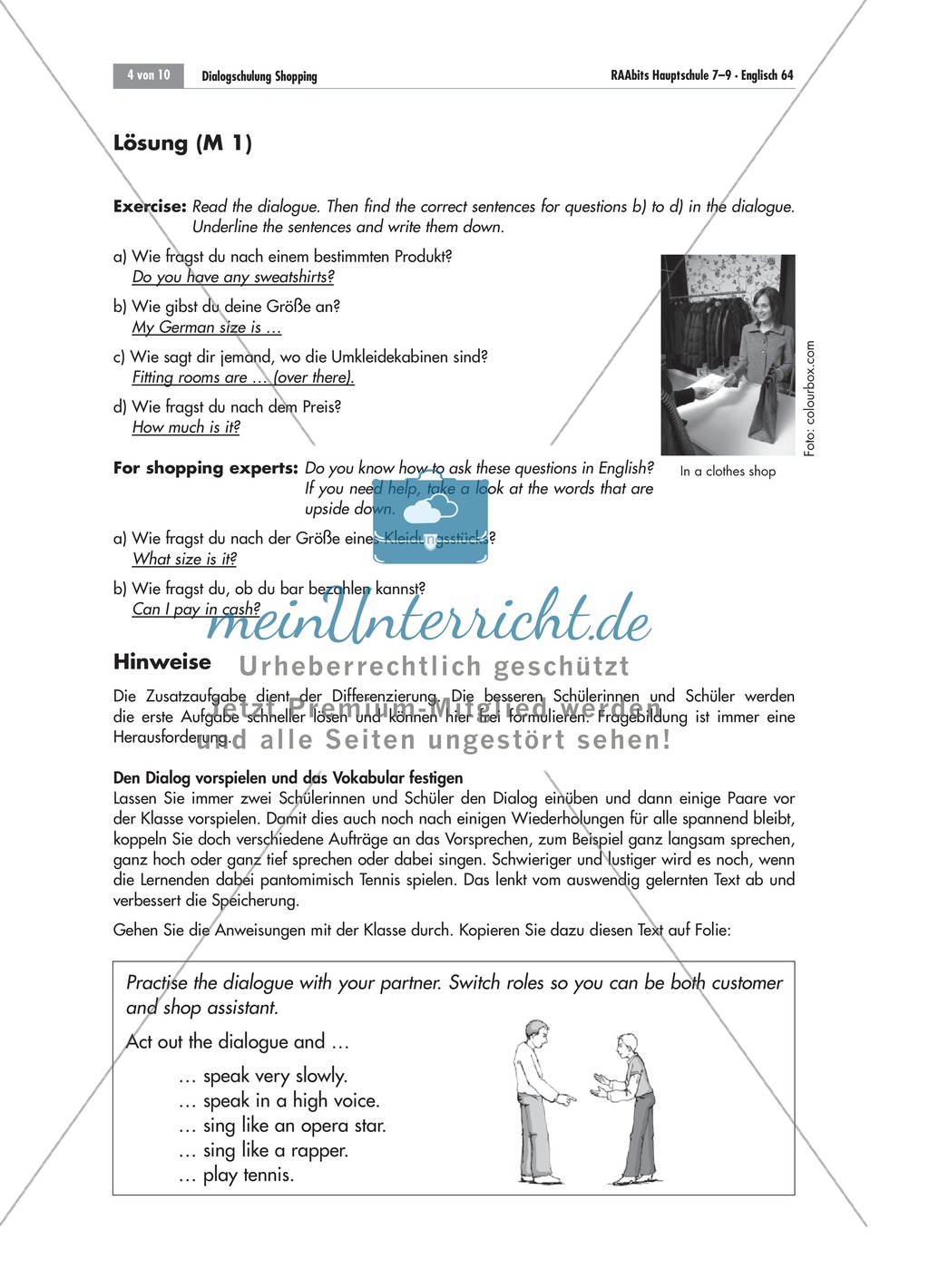 Preparation of useful terms and phrases in the field of 'shopping' Preview 2