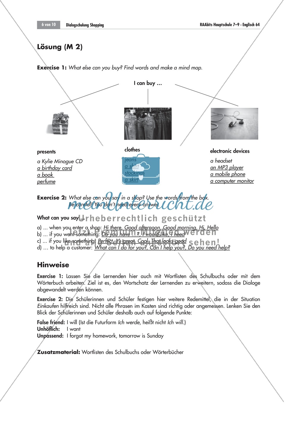 Preparation of useful terms and phrases in the field of 'shopping' Preview 4