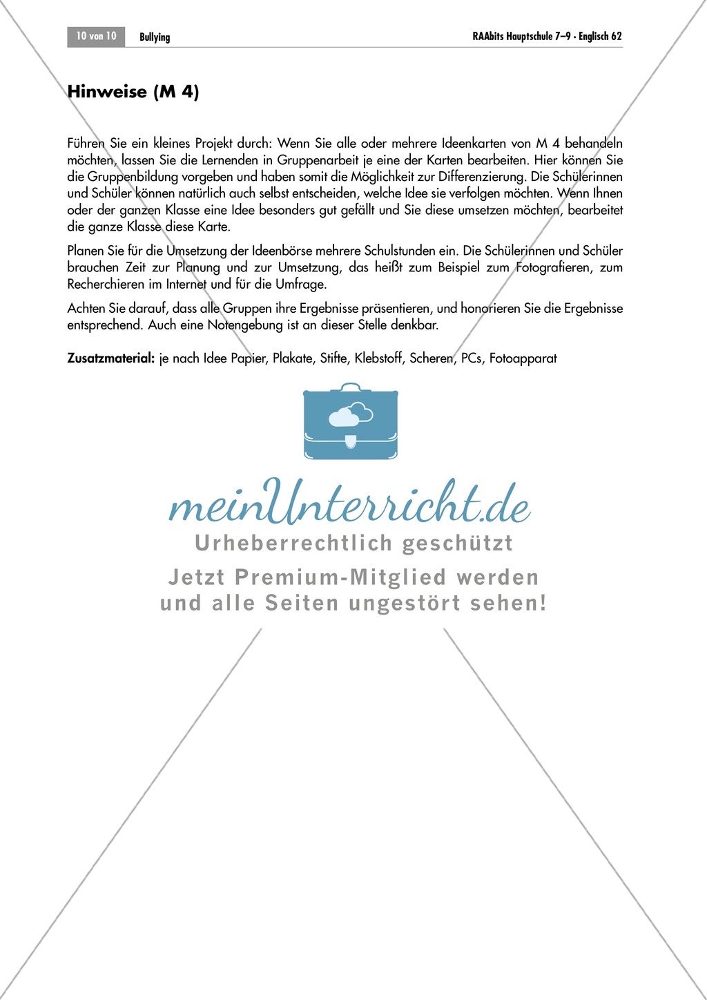 Bullying: e-mail to an agony aunt and collection of ideas on how to prevent bullying Preview 4