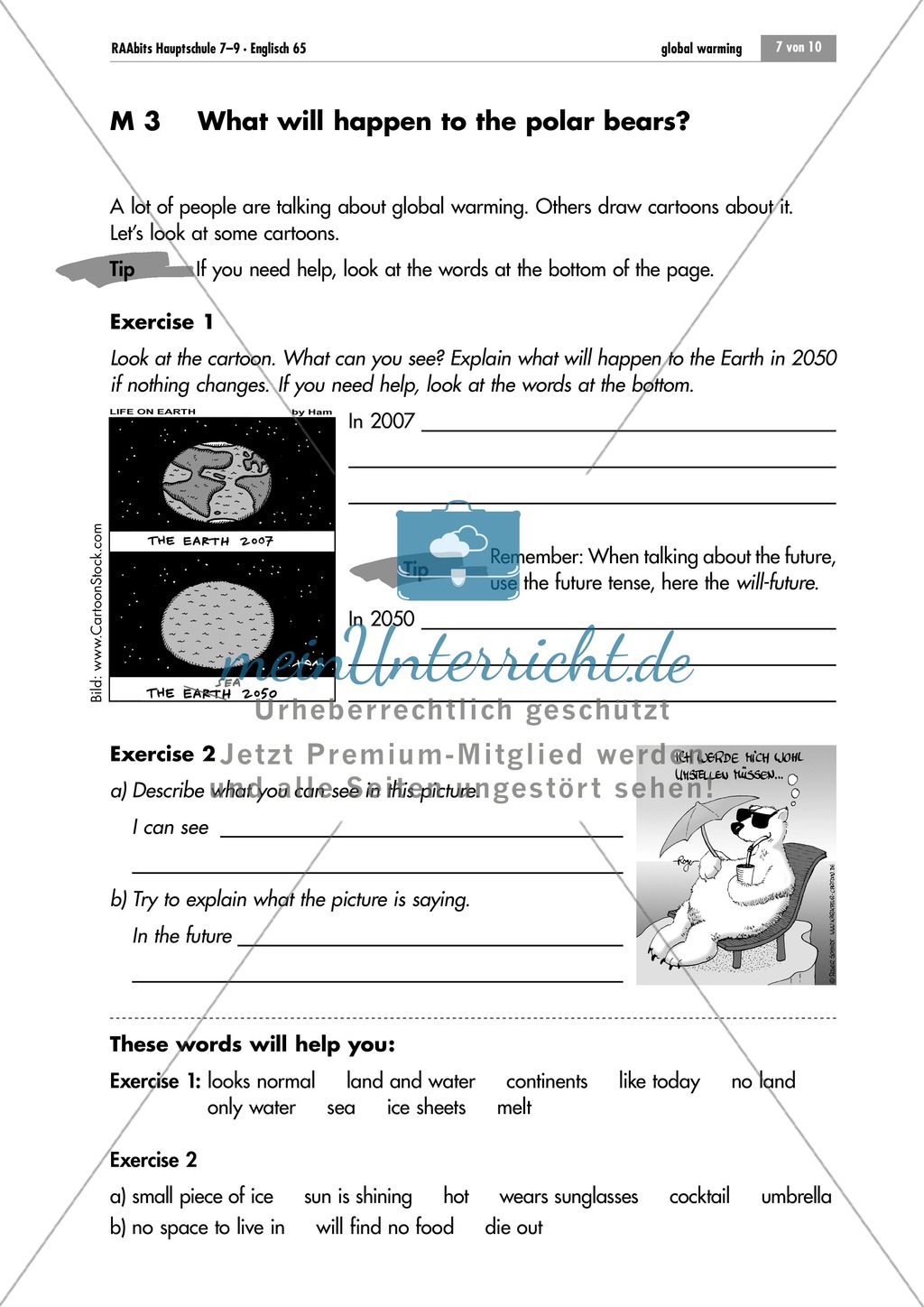 A specifc problem of climate change and possible courses of action Preview 1