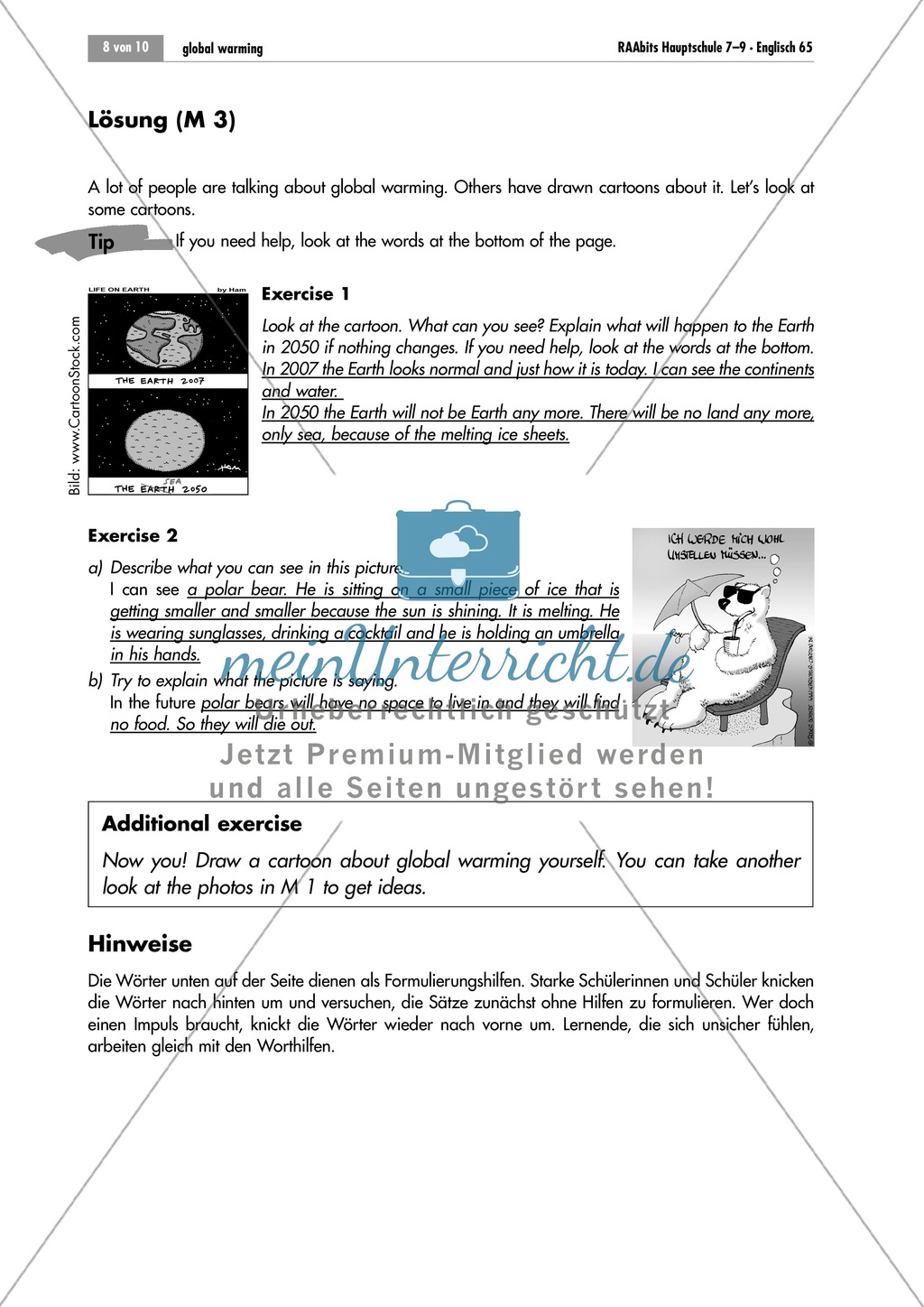 A specifc problem of climate change and possible courses of action Preview 2