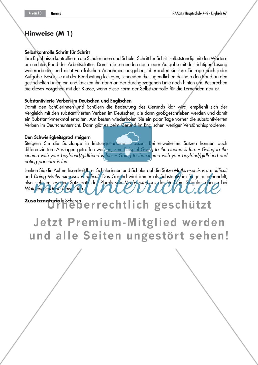 Playing computer games is fun – das Gerund kennenlernen und anwenden Preview 4