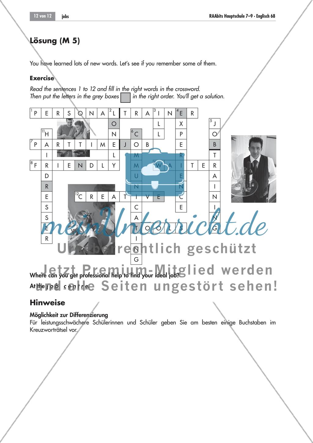 My ideal job is … – über Berufswünsche sprechen Preview 12