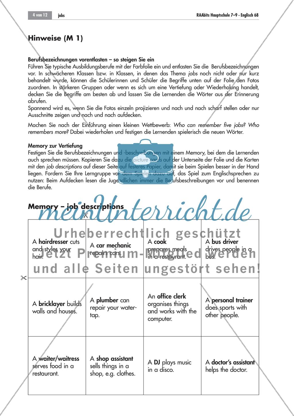 My ideal job is … – über Berufswünsche sprechen Preview 4