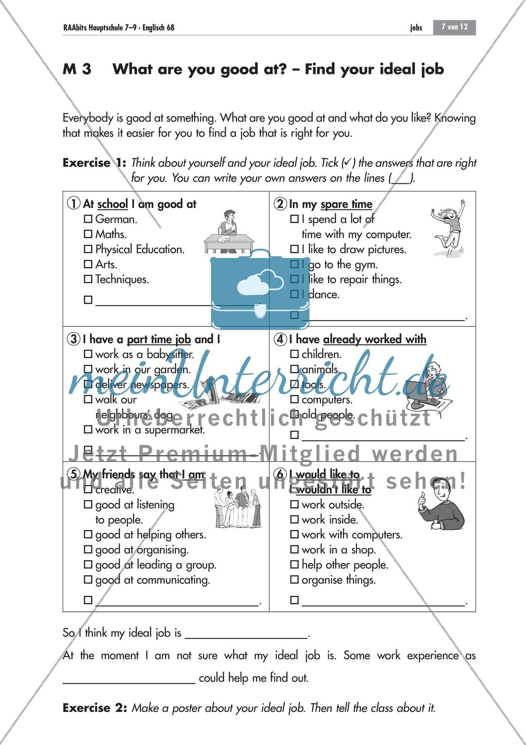 My ideal job is … – über Berufswünsche sprechen Preview 7