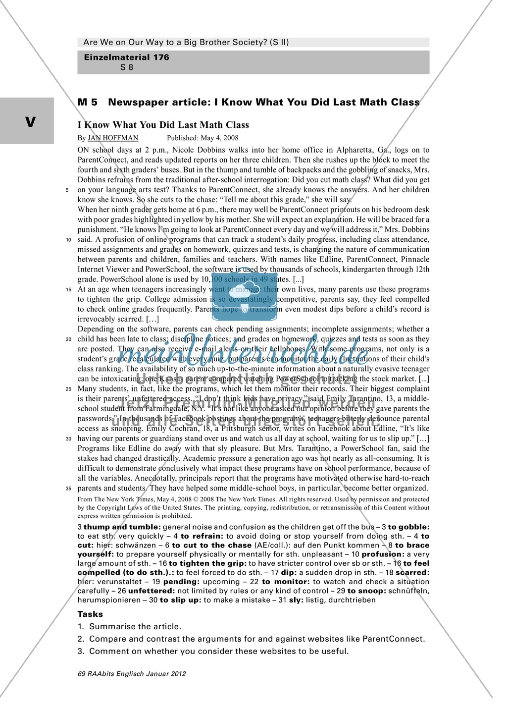 Are We on Our Way to a Big Brother Society? - newspaper article Preview 1
