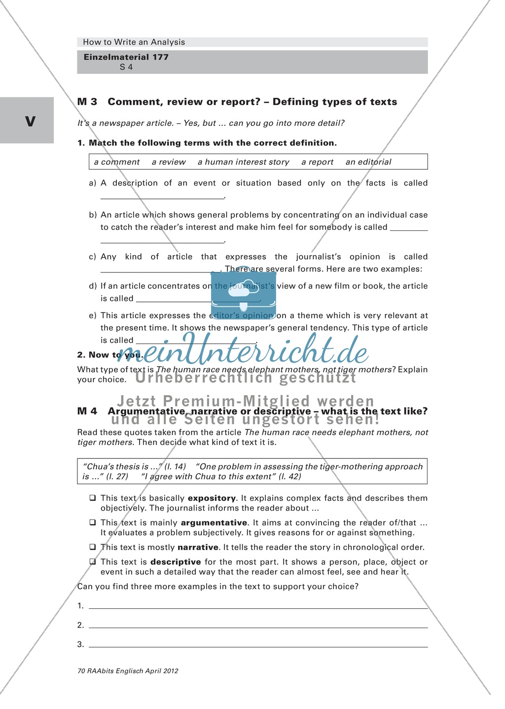 Quotations on journalism and information on journalistic text types Preview 2