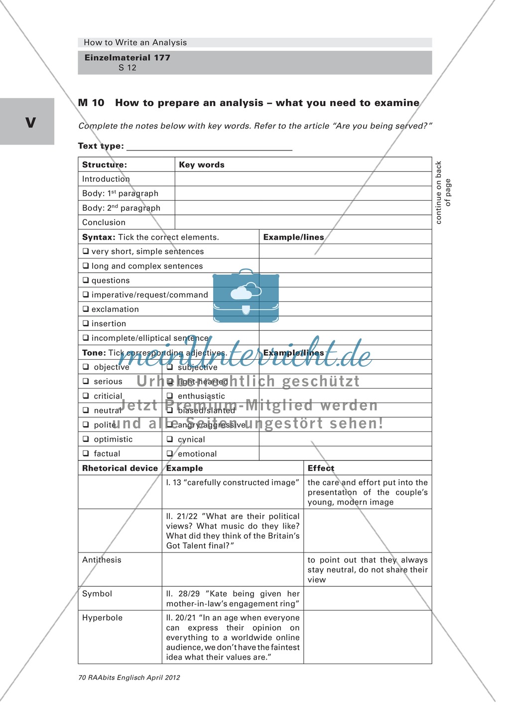 A newspaper article on William and Kate: guided analysis and useful phrases Preview 2