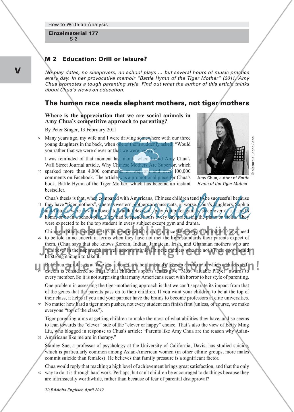 How to Write an Analysis – Methodentraining Teil 2 (Klasse 10–12) Preview 2