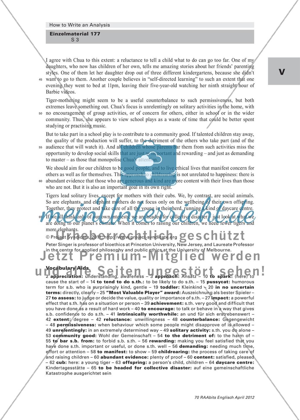 How to Write an Analysis – Methodentraining Teil 2 (Klasse 10–12) Preview 3