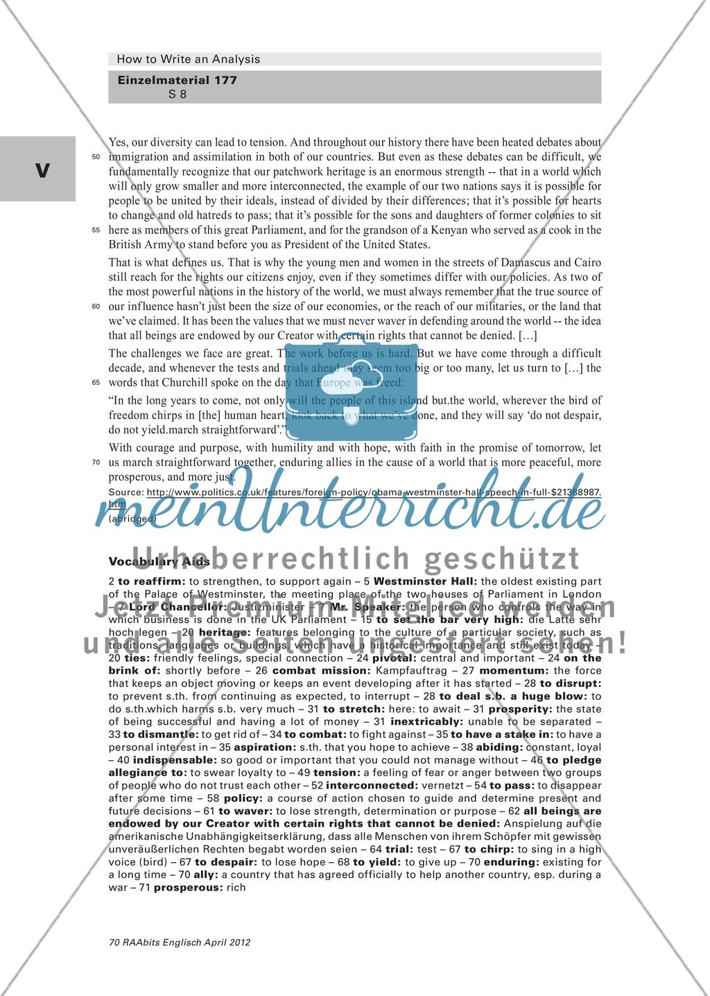 How to Write an Analysis – Methodentraining Teil 2 (Klasse 10–12) Preview 8