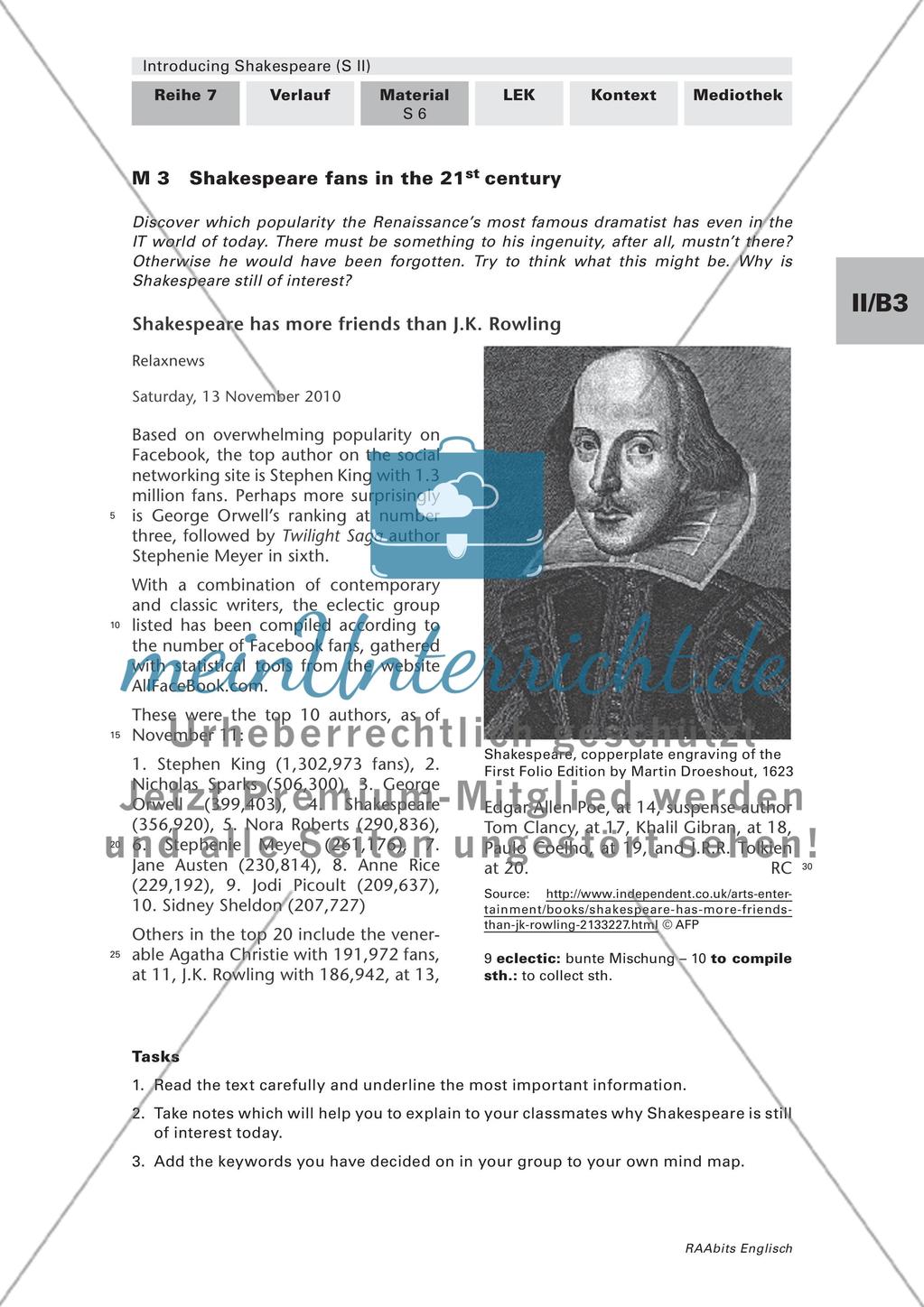 Shakespeare alive and kicking – Examples of current interest in Shakespeare Preview 3