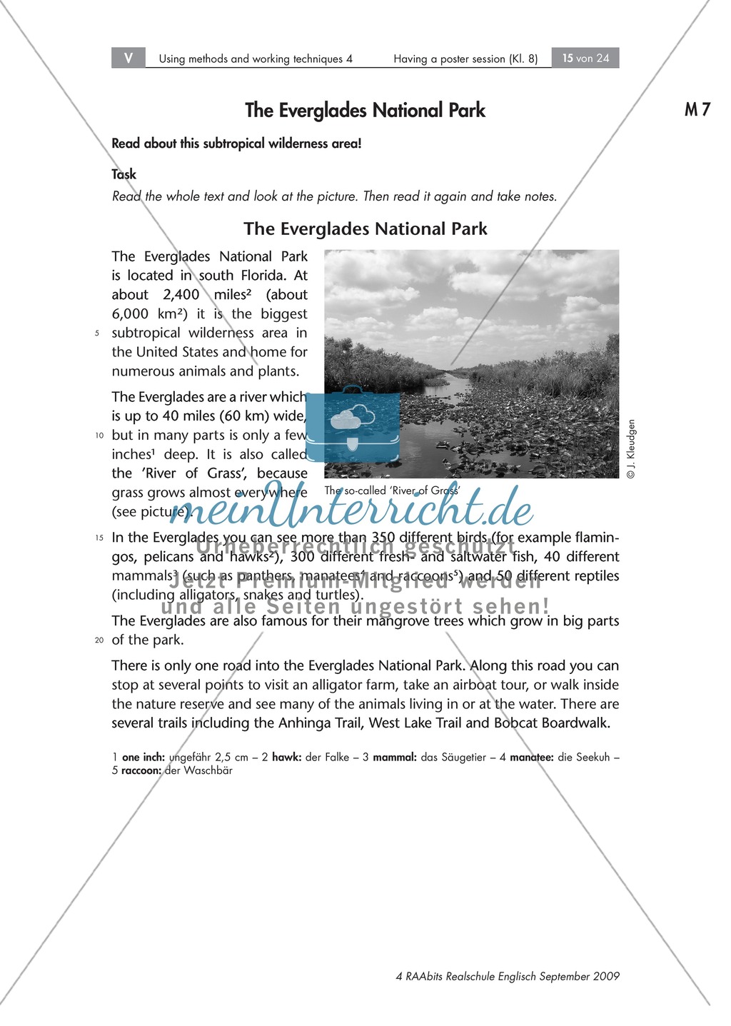 Having a poster session - Sinnentnehmendes Lesen an Texten über US-amerikanische Städte und Nationalparks üben: Übungen + Lösungen Preview 10
