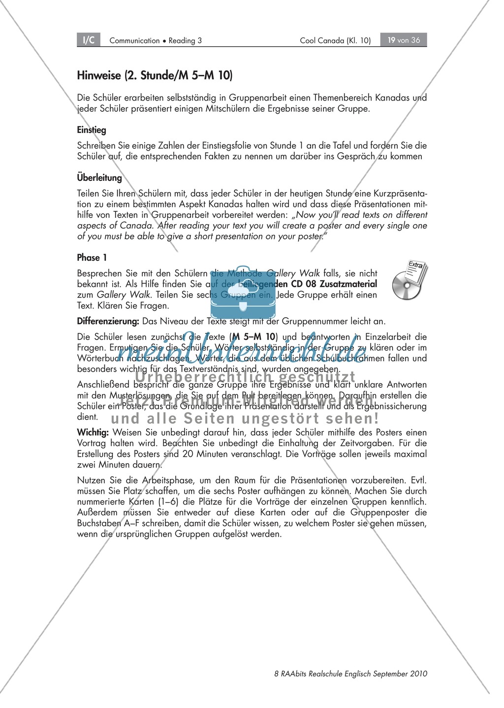 Textarbeit an Sachtexten über Kanada: Übungen zum Textverständnis + Lösungen Preview 13
