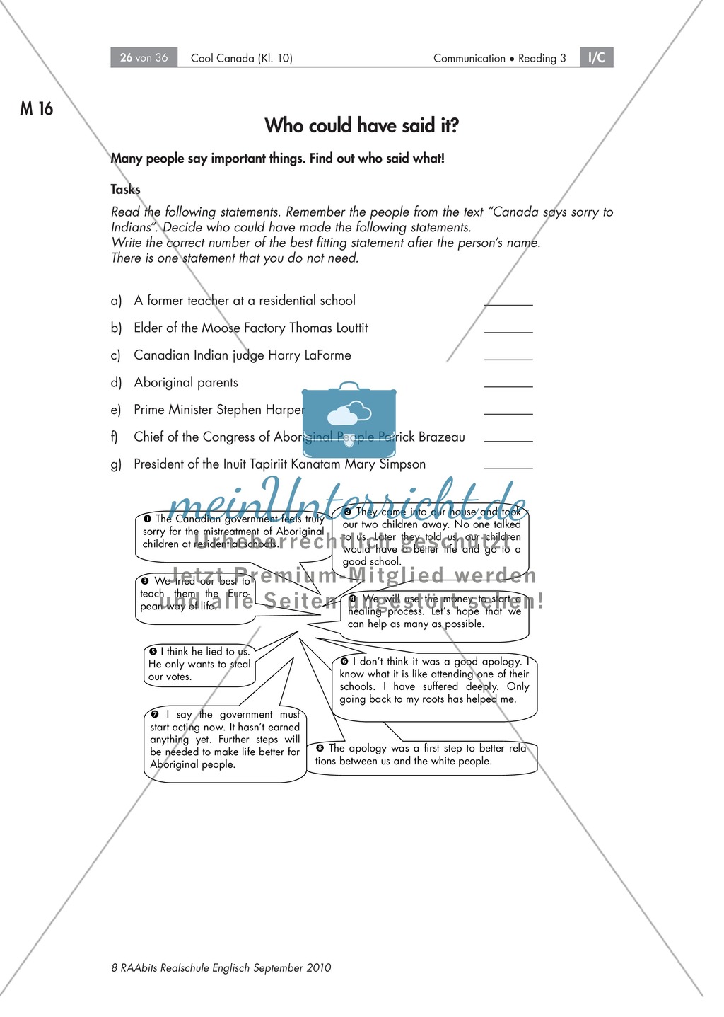Textarbeit an Sachtexten über Kanada: Übungen zum Textverständnis + Lösungen Preview 20