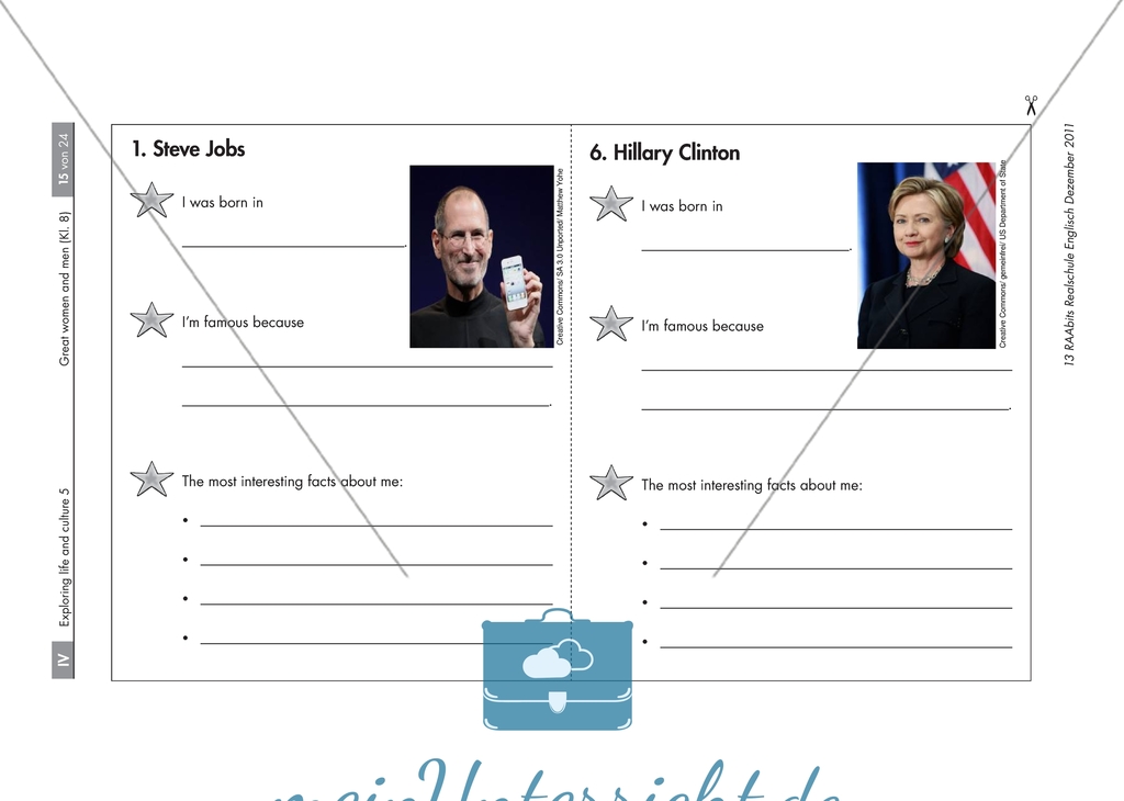 My booklet of six famous Americans: worksheets Preview 2