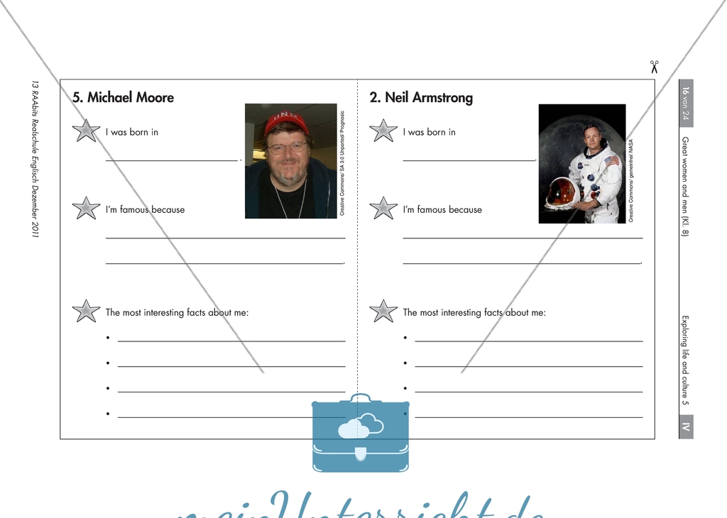 My booklet of six famous Americans: worksheets Preview 3