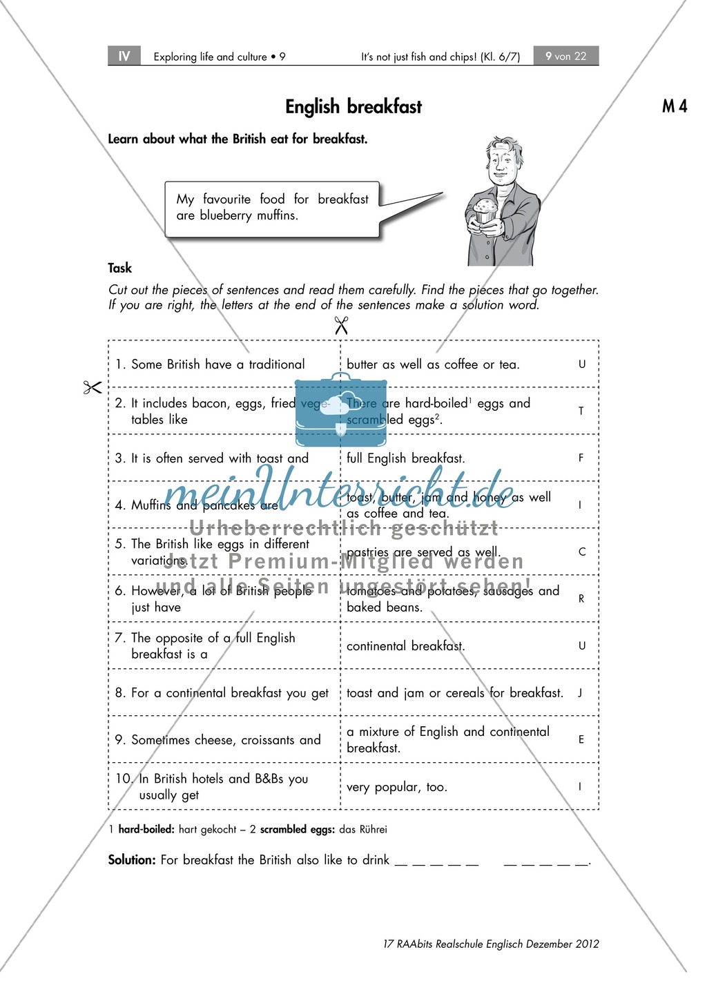 Traditional British food: Word puzzles for getting to know British traditions. Preview 2