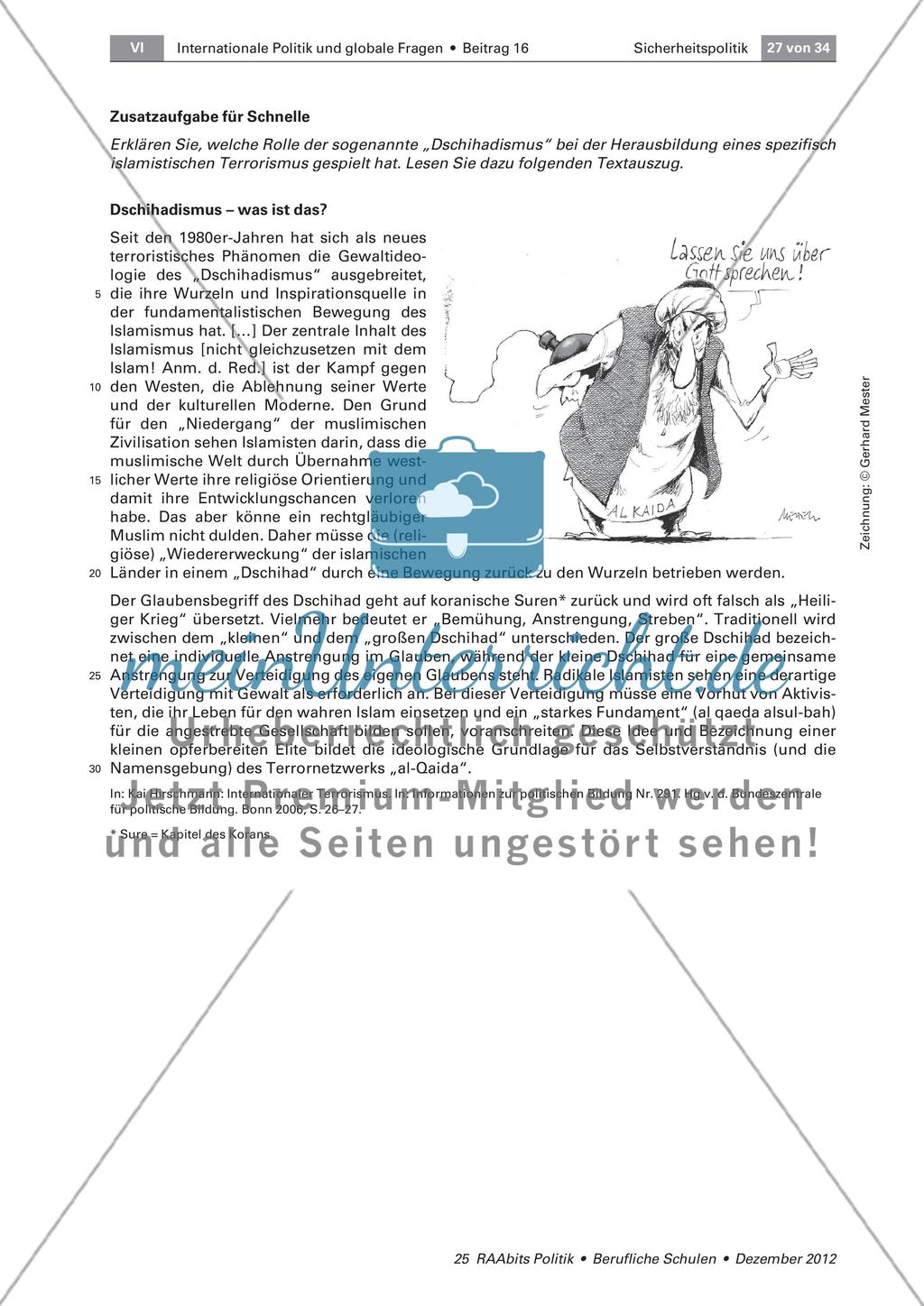 Neue Unsicherheiten – der internationale Terrorismus Preview 2