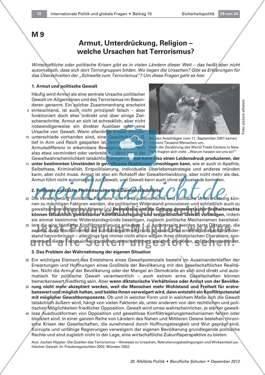 Neue Unsicherheiten – der internationale Terrorismus Preview 4