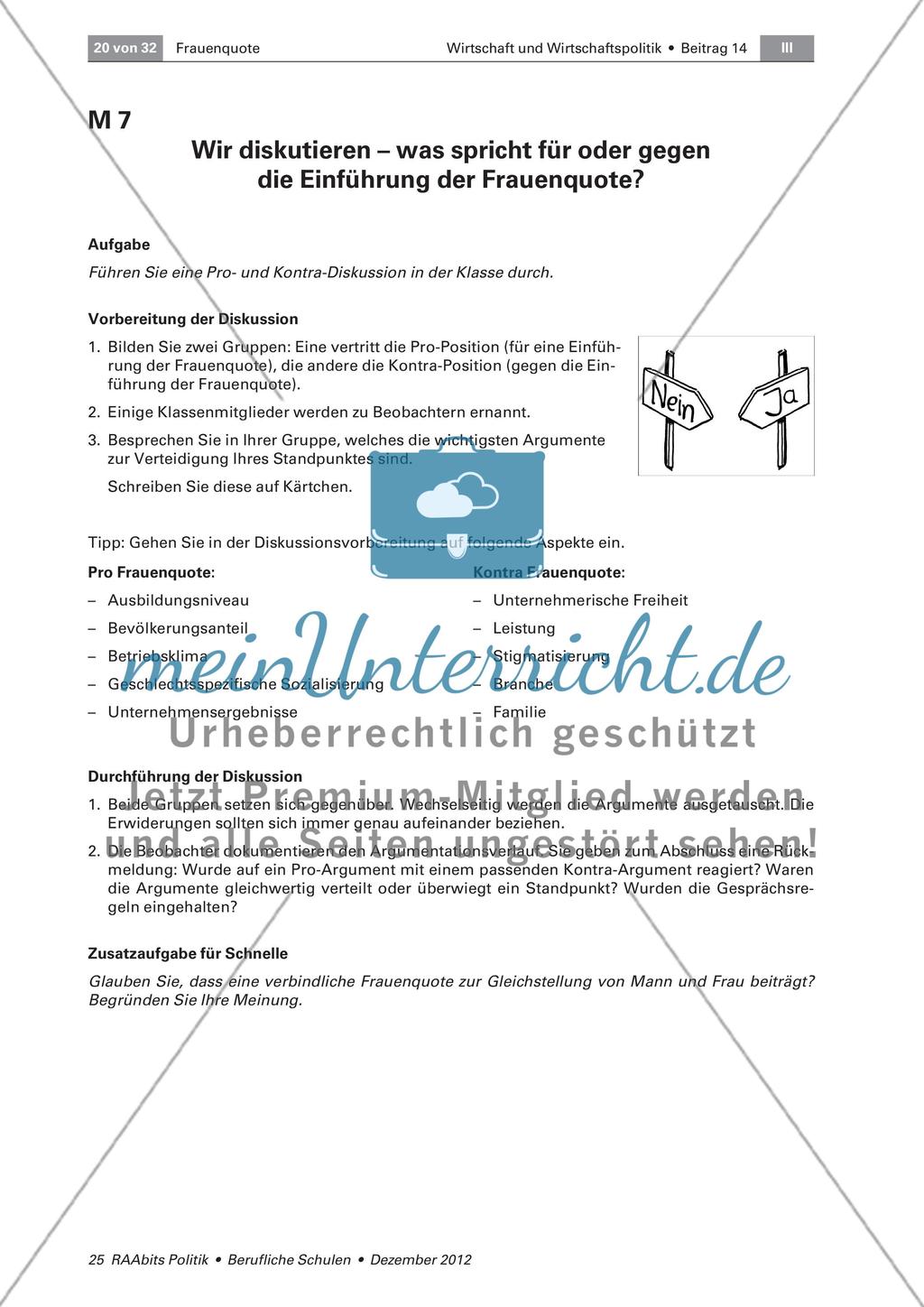 Brauchen wir eine verbindliche Frauenquote? Preview 1