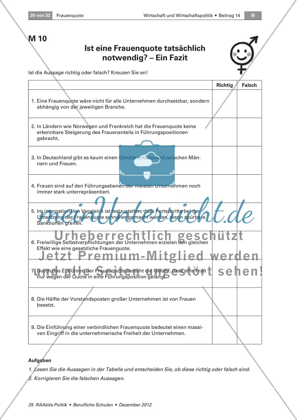 Brauchen wir eine verbindliche Frauenquote? Preview 7