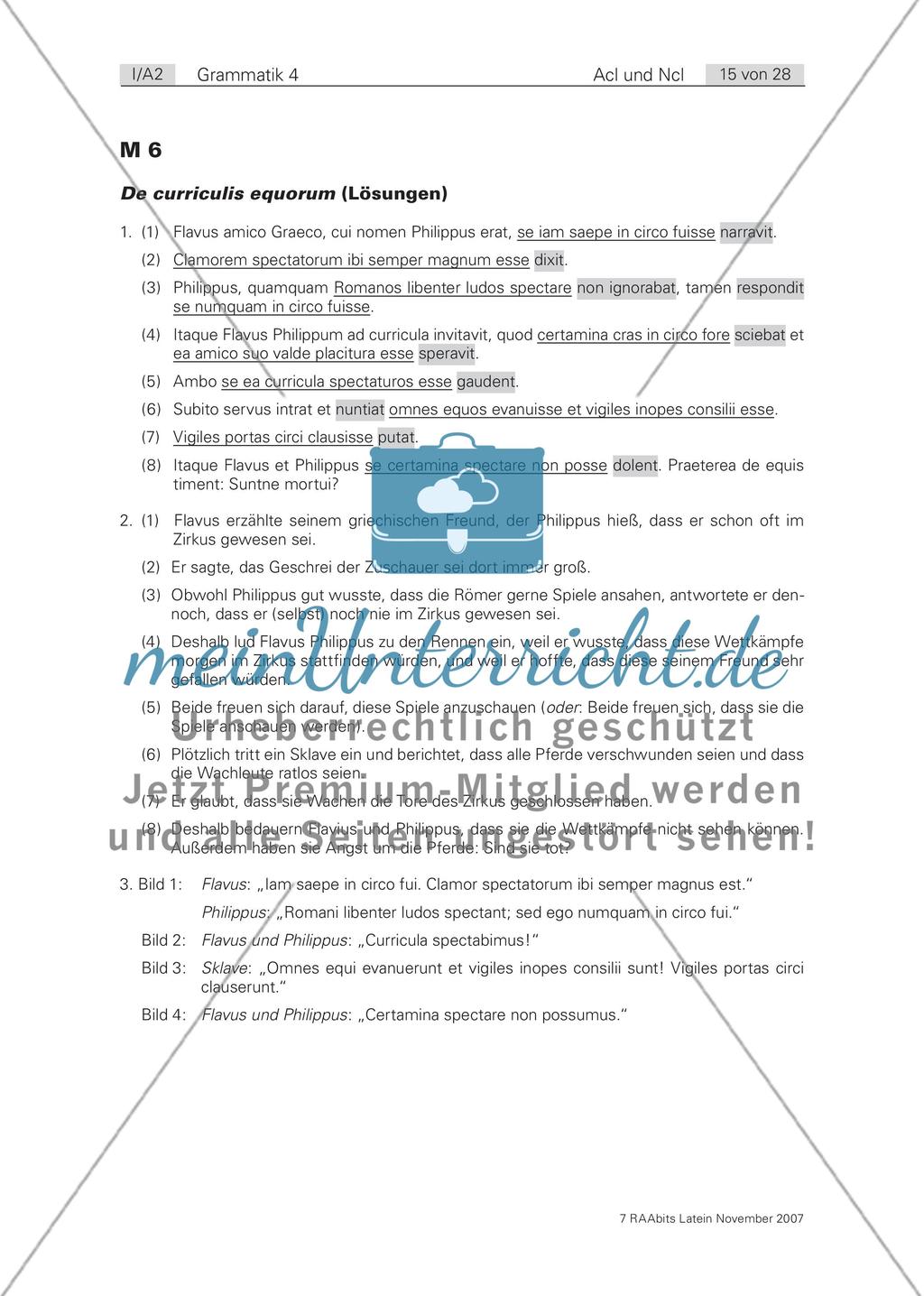 Alles über den AcI (Aktiv) – Wiederholung und Übungen / Das verhinderte Wagenrennen / Der verschränkte Relativsatz Preview 9