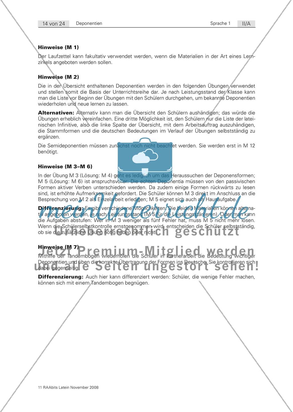 Kreuz und quer: Übungen zur Wiederholung der Deponentien Preview 10