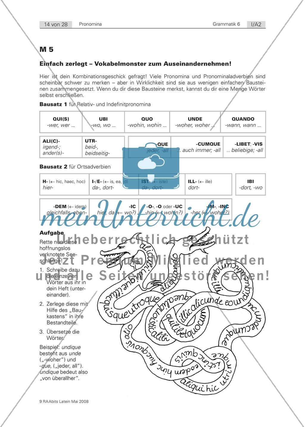 Tierische Übungen / Ein Mord, ein Irrgarten und ein Schatz: Den Pronomina auf der Spur Preview 1