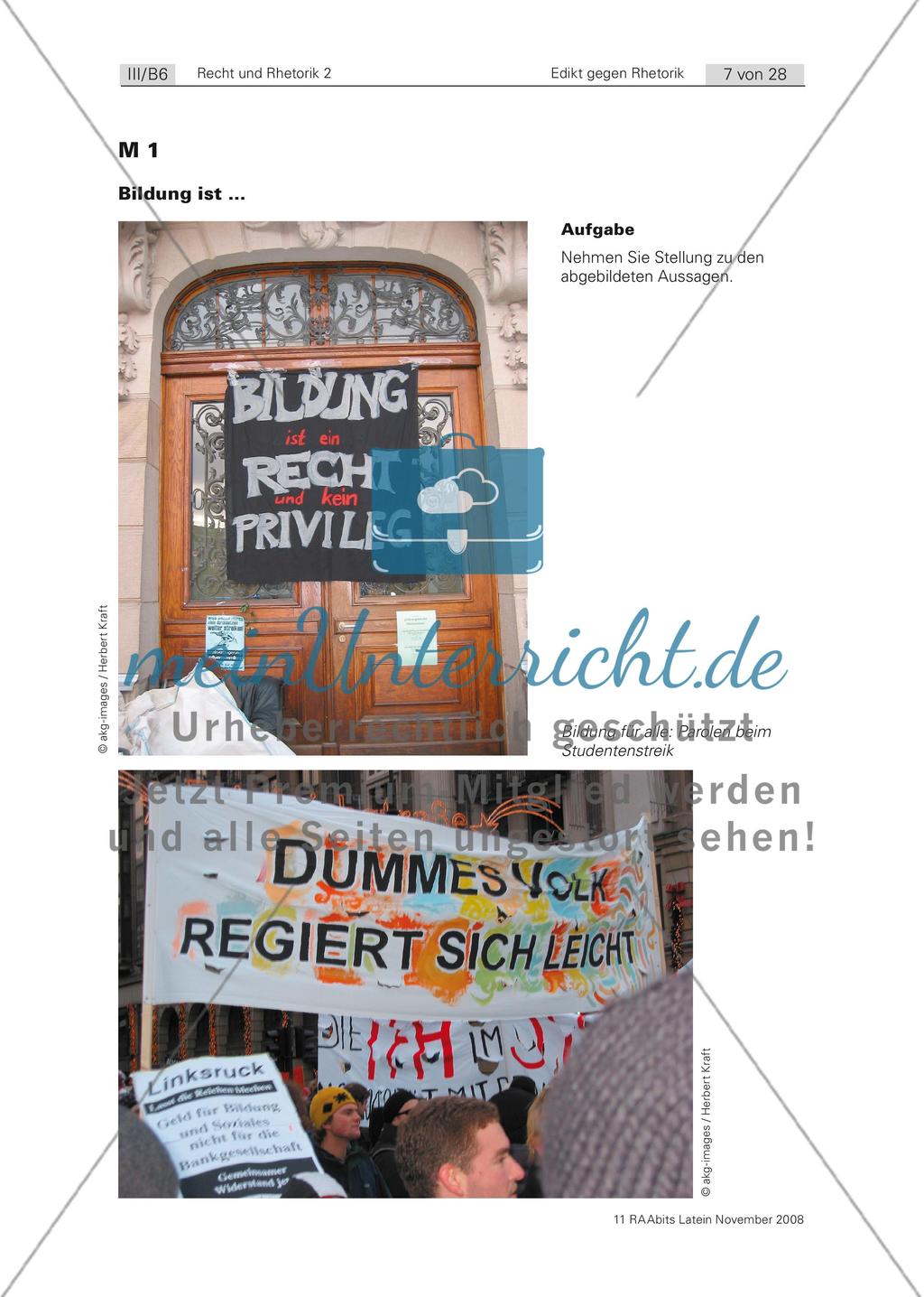 Rhetorik wird verboten! (Gellius, Noctes Atticae 15,11) Preview 1