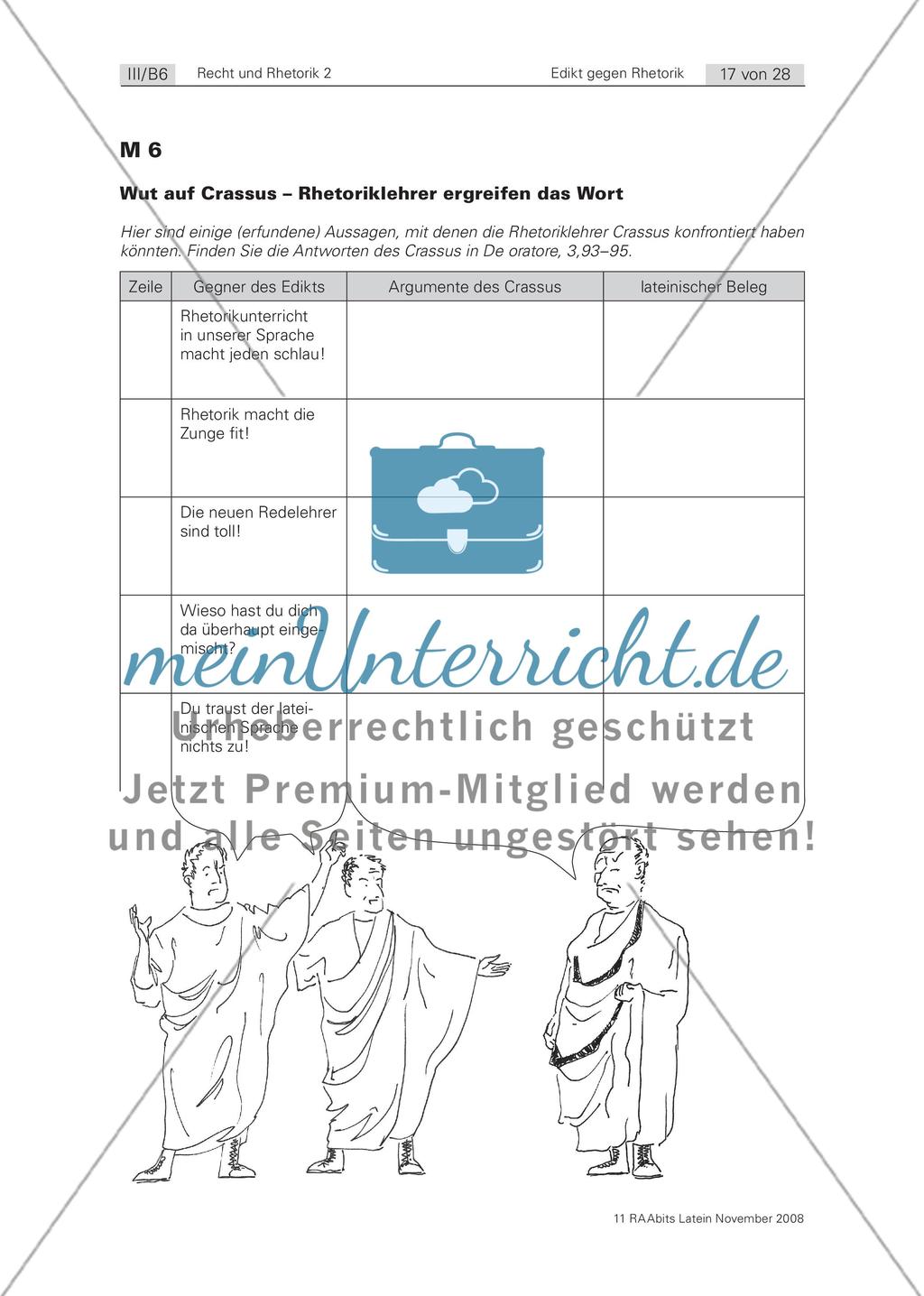Diskussion mit einem Zensor (Cicero, De oratore 3,93–95) Preview 2