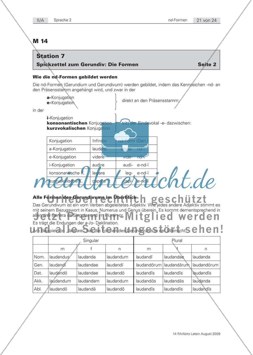 Fit in den nd-Formen! Lernzirkel zur Grammatikwiederholung Preview 21