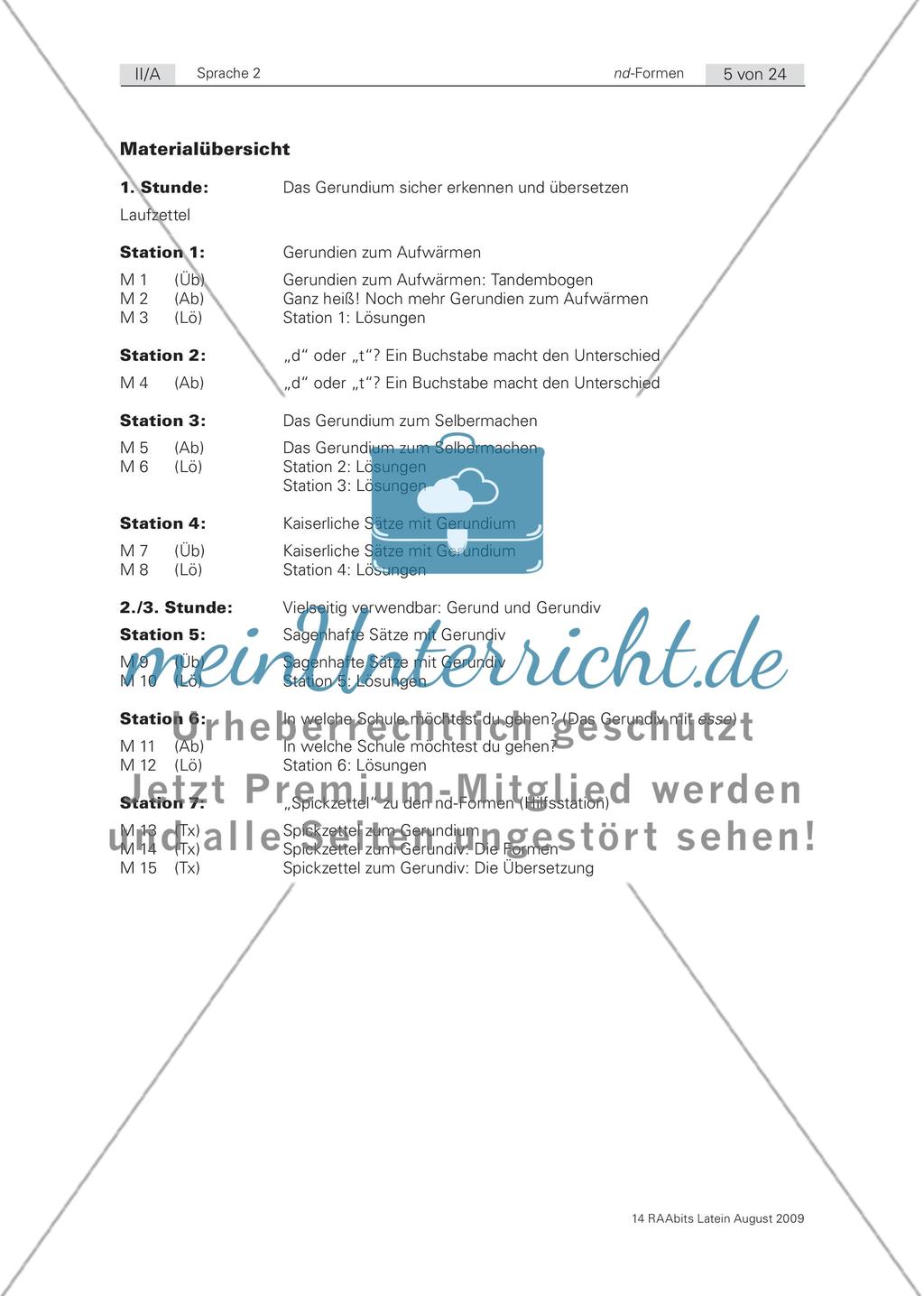 Fit in den nd-Formen! Lernzirkel zur Grammatikwiederholung Preview 5