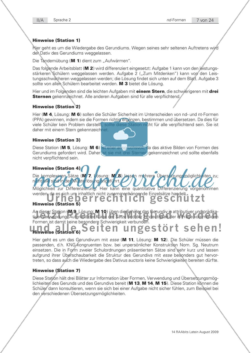 Fit in den nd-Formen! Lernzirkel zur Grammatikwiederholung Preview 7