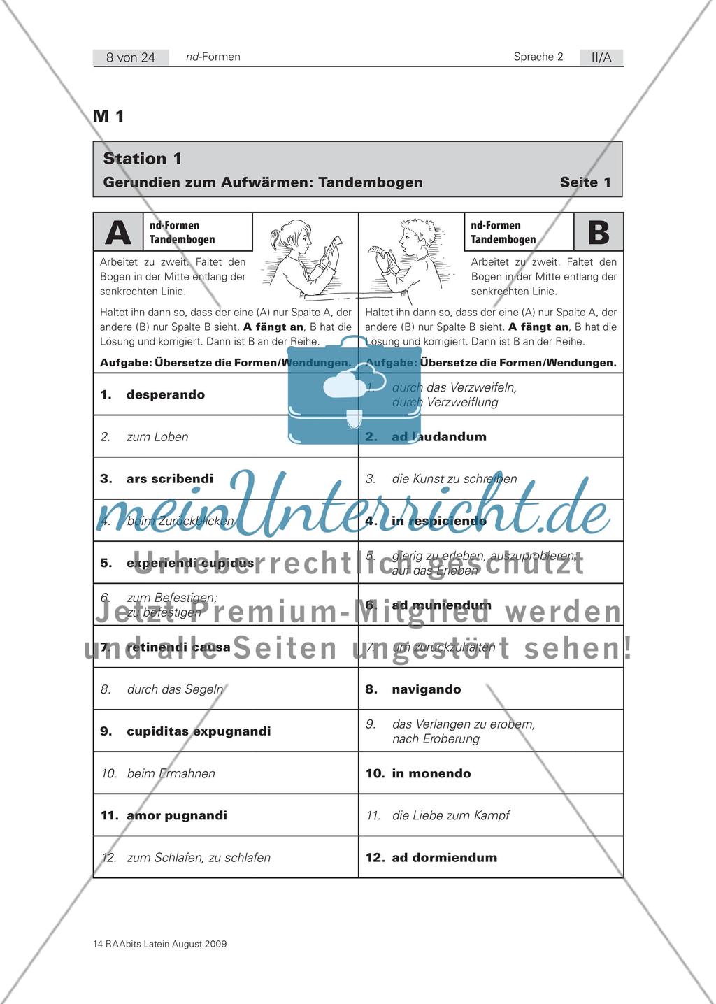 Fit in den nd-Formen! Lernzirkel zur Grammatikwiederholung Preview 8