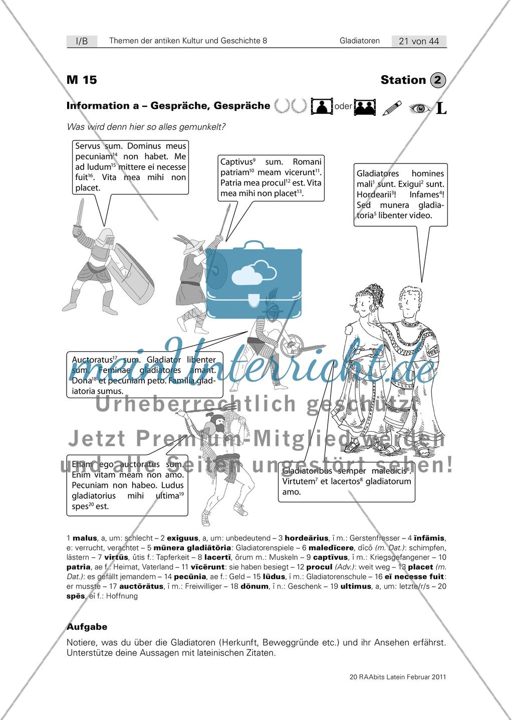 Morituri vos salutant. Ein Lernzirkel zu den Gladiatoren (6./7. Klasse) Preview 21