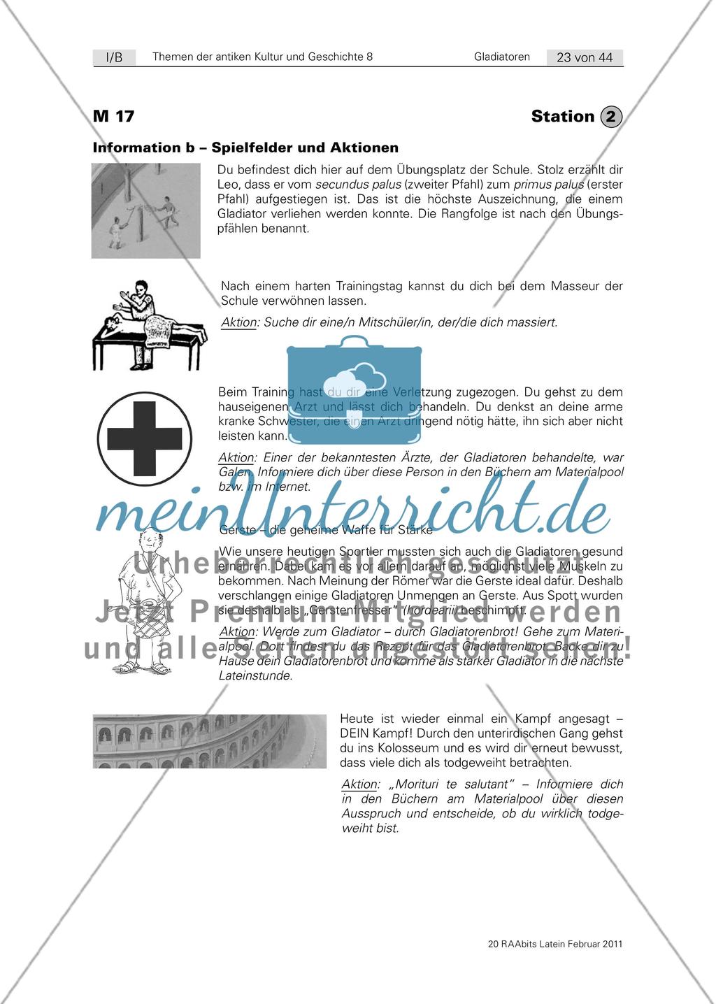 Morituri vos salutant. Ein Lernzirkel zu den Gladiatoren (6./7. Klasse) Preview 23