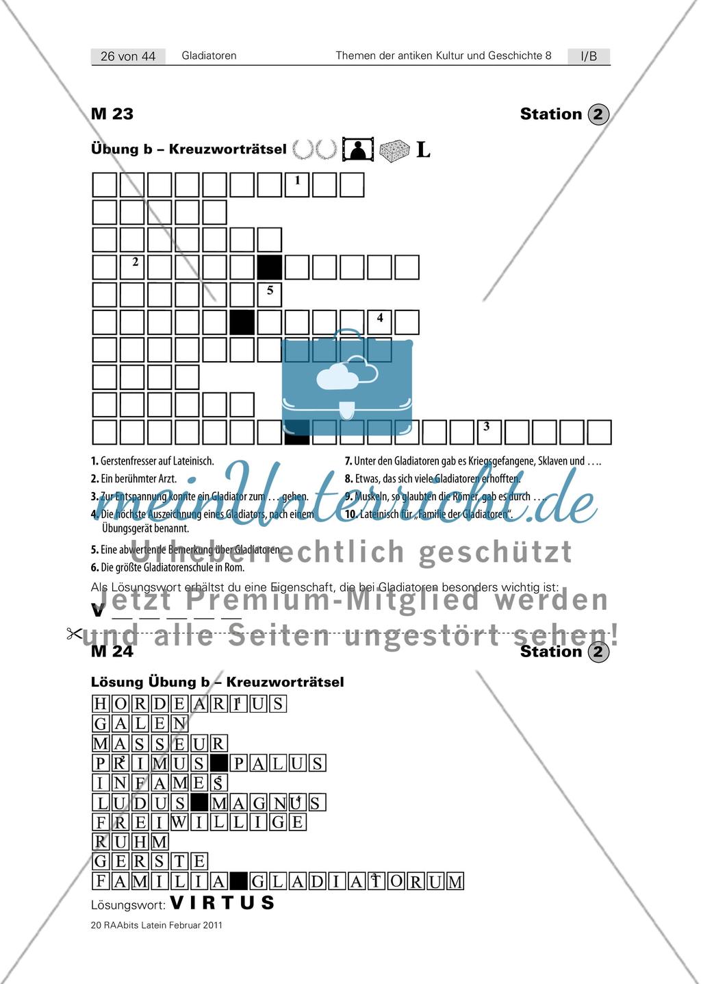 Morituri vos salutant. Ein Lernzirkel zu den Gladiatoren (6./7. Klasse) Preview 26